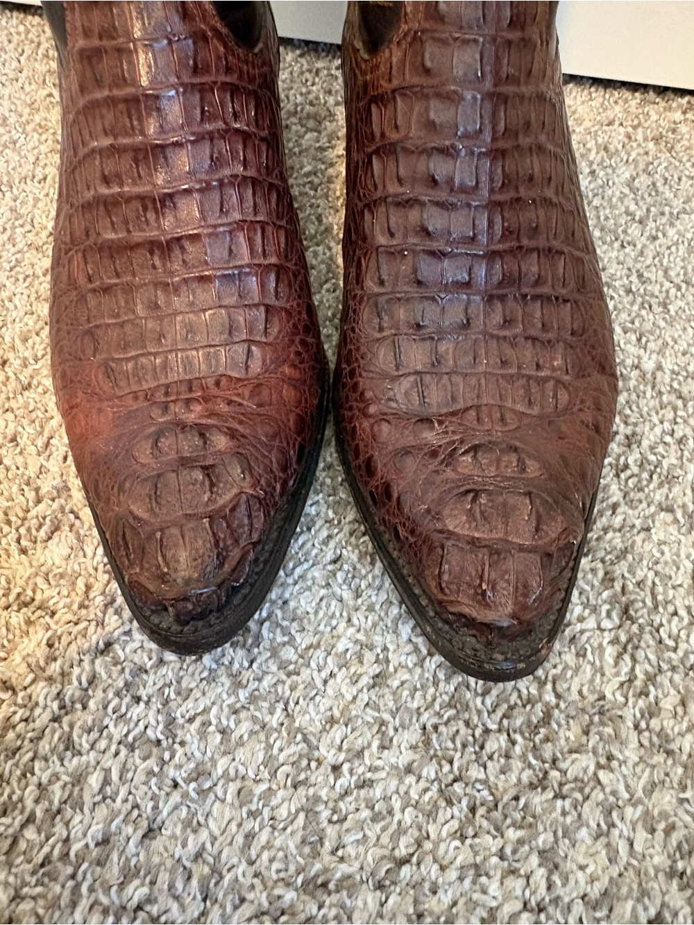 Cuadra Limited Edition Men's Hornback Caiman Alligator Cowboy Boots Size 10.5 US - Picture 4 of 13